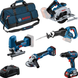 Bosch Blå Batteriverktygssats 5-verktyg 18 V