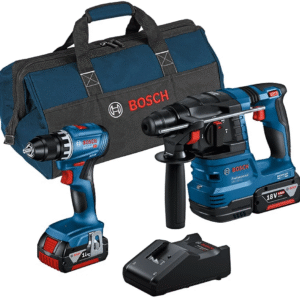 Bosch Blå | Combopack | GSR 18V-45 + GBH 18V-22 | 18V | 2 x 4.0Ah + laddare