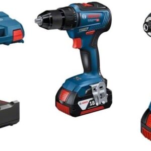 Bosch Blå Kombipaket | GDX 18V-200 Batteridriven slag(mutter)dragare + GSR 18V-55 Batteridriven borrmaskin | 18V | 2 x 4.0 Ah batteri + laddare