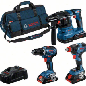 Bosch Blå | Kombipaket | GSR 18V-55 + GDX 18V-200 + GBH 18V-22 | 18V | 3 x 4.0Ah + laddare