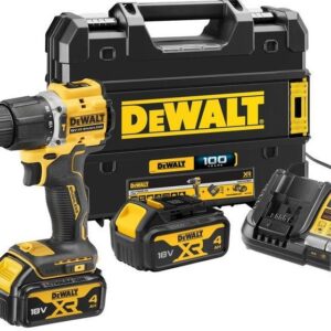 DeWalt DCD100YM2T-QW Batteridriven slagborrmaskin 18V 4,0Ah Li-Ion i TSTAK väska - 100 year Special Edition