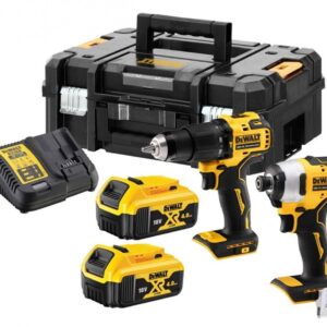 DeWalt DCK2062M2T-QW Kombipaket 18V 4,0Ah Li-Ion - DCD709 Batteridriven slagborrmaskin + DCF809 Slagskruvdragare