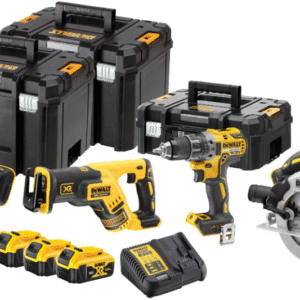DeWalt DCK480P3T | Kombiset | DCD791 + DCS335 + DCS570 + DCS367 | XR 18 Volt | 3 x 5,0 Ah Li-Ion