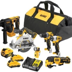 DeWalt DCK611P1D2-QW | 12V XR Borstlös 6-delars kanonsats (DCD701+DCF801+DCS512+DCH072+DCS353+DCL510)