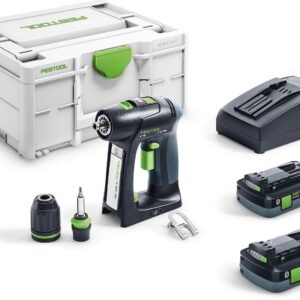 Festool C 18 HPC 4,0 I-Plus Batteridriven borrskruvdragare set | 18v