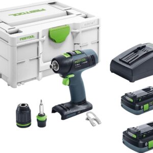Festool T 18+3 Batteridriven borrskruvdragare set