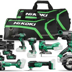 Hikoki KC18H7A 505 18V Förmånspaket | 7 x 18V-maskiner | 5 x 5.0 Ah-batterier och snabbladdare