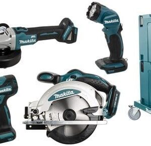 Makita DK371NX | 6-delars 18V Li-Ion batteridrivet combipack (2x 5.0Ah batteri) i 2x M-Box och trolley