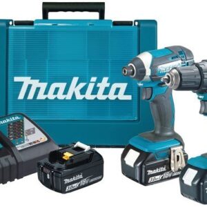 Makita DLX2127X1 Comboset - DDF482 18V Borr-/skruvdragare + DTD152 slagskruvdragare 3,0 Ah batteri (3 st), snabbladdare i väska