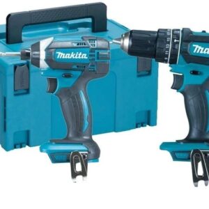 Makita DLX2131ZJ 18V combipack (Solomaskiner) DHP482 batteridriven slagborrmaskin + DTD152 slagskruvdragare | utan batterier och laddare