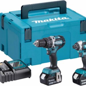 Makita DLX2180TJ - DHP484 Batteridriven slagborrmaskin + DTD153 Batteridriven slagskruvdragare 18V 5,0Ah Li-ion