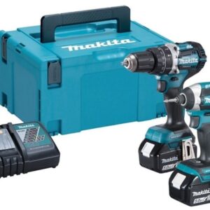 Makita DLX2181TJ - DHP484 Batteridriven slagborrmaskin + DTD154 Batteridriven slagskruvdragare 18v 5,0ah Li-ion