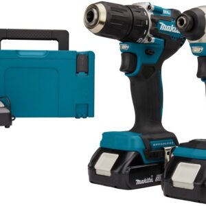 Makita DLX2423AJ | Combipack | DDF487 Batteridriven borrmaskin + DTD157 Slagskruvdragare | 18V