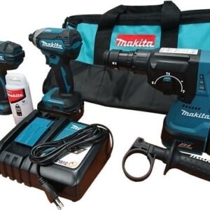 Makita DLX3089T Kombipaket - DHP482 Slagborrmaskin + DTD153 Slagskruvdragare + DHR243 Borrhammare 18V