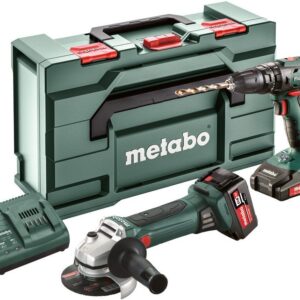 Metabo COMBO SET | 2.4.4 18 V | SB 18 batteridriven borrmaskin + W 18 LTX 125 batteridriven vinkelslip