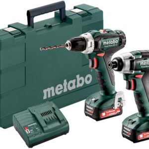 Metabo PowerMaxx BS 12 + PowerMaxx SSD 12 | 12 V | LiHD Batteridriven borr-/skruvdragare & slagskruvdragare set