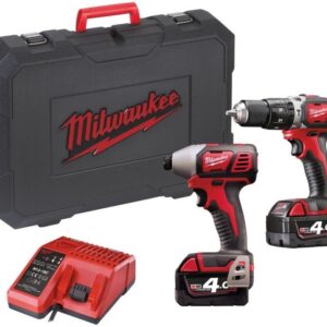 Milwaukee M18 BPP2C-402C Powerpack (M18BPD+M18BID + 2 x 4.0 Ah batteri M1218 Laddare+BMC)