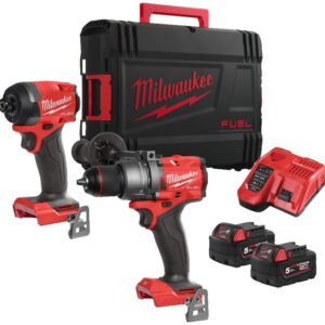 Milwaukee M18 FPP2A3-502X FUEL POWER PACK | M18FPD3 & M18FID3 | 2x 5.0 Ah batteri + laddare