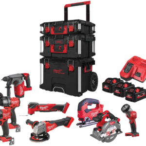 Milwaukee M18 FPP8E-553P Batteridrivet Powerpack 8-delar 18V 5.5Ah i PACKOUT Set