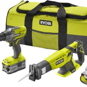 Ryobi R18CK4E-242S | 4-delars ONE+ 18V batteridrivet kombikit