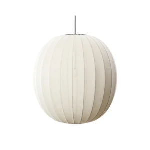 Knit-Wit 75 Round Hanglamp Pearl White - Made By Hand
