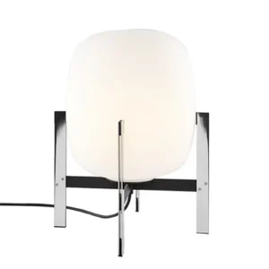 Cesta Taffellamp Wood/White Opaal Glass - Santa & Cole