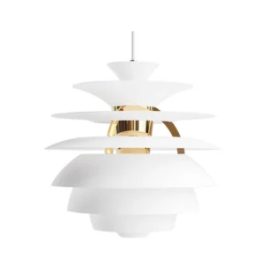 PH Snowball hanglamp, wit/brons, Ø 40 cm - Louis Poulsen