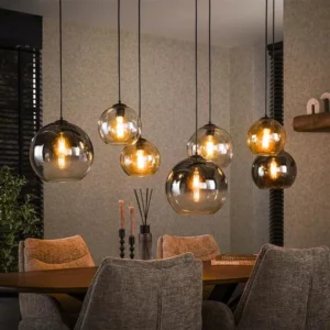 Marble 7-lichts glazen hanglamp