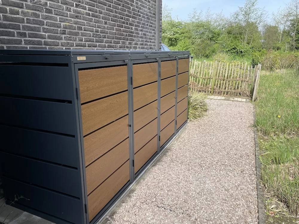 Kuba Store Ombouw antraciet met Eiken Hout | 3 Containers - Bild 4