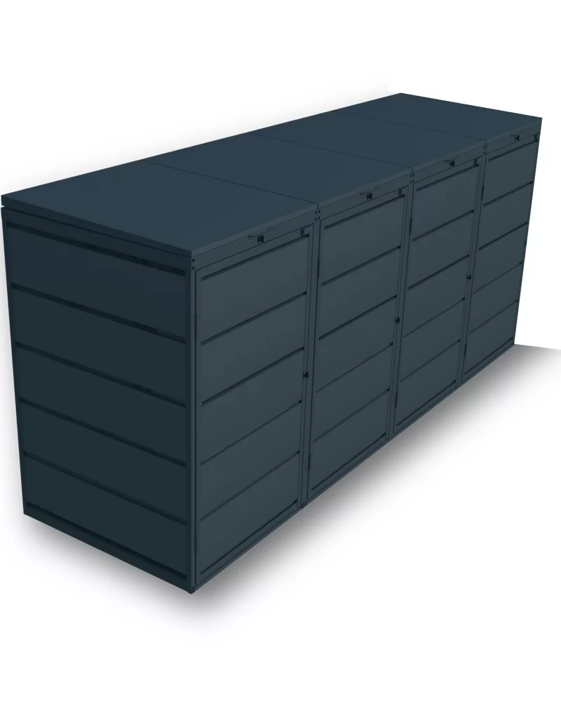 Kuba Store Ombouw antraciet metaal | 4 Containers - Bild 2