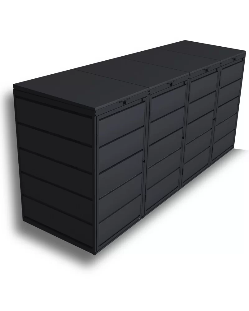 Kuba Store OmbouwZwart metaal | 4 Containers - Bild 2