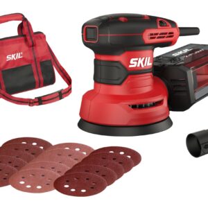 SKIL SR1E7471DA excenterslipmaskin 125mm 300W i väska + 15x slippapper