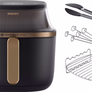 Philips Airfryer XL 3000 Serie NA332/00 + Dubbellaagse kookset