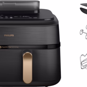 Philips 5000 Series Dual Basket NA552/00 + Dubbellaagse kookset